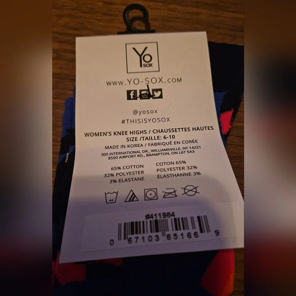 YO SOX Kaledooscope” Women’s Novelty Knee-High Socks. Size 6-10 NWT - Picture 5 of 6